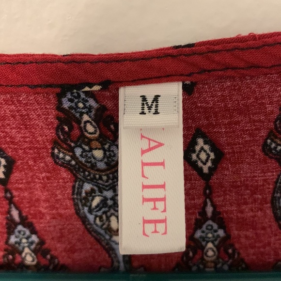 Halife Red medium dress boho - Picture 3 of 4